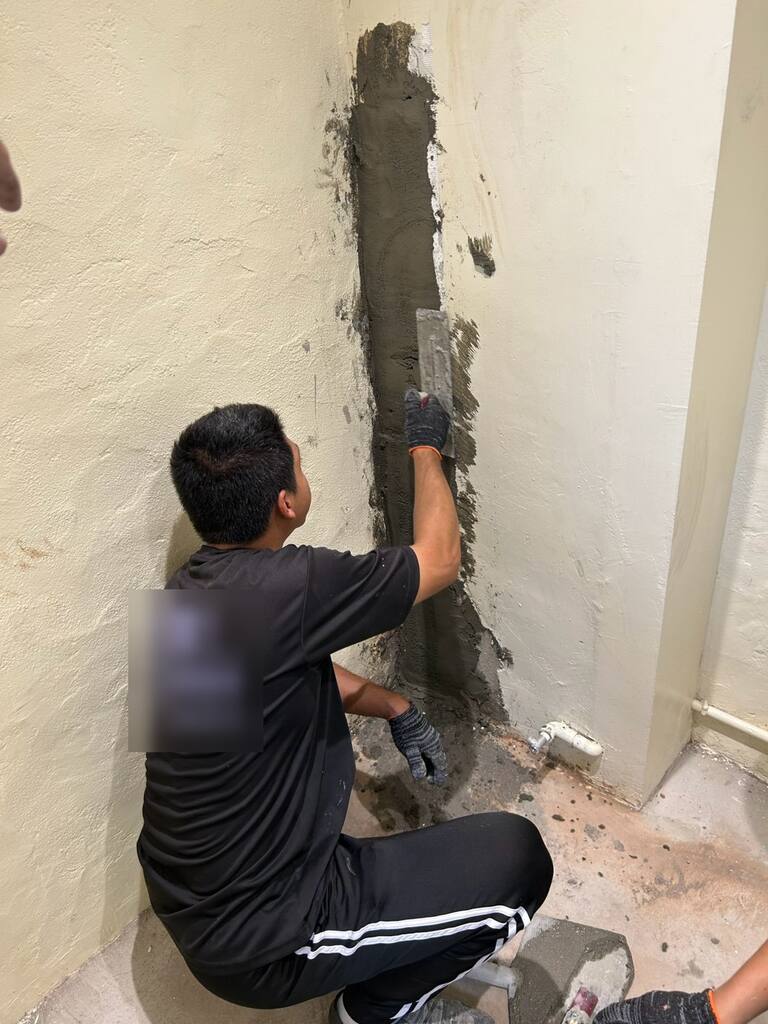 防水砂漿逐層抹壓